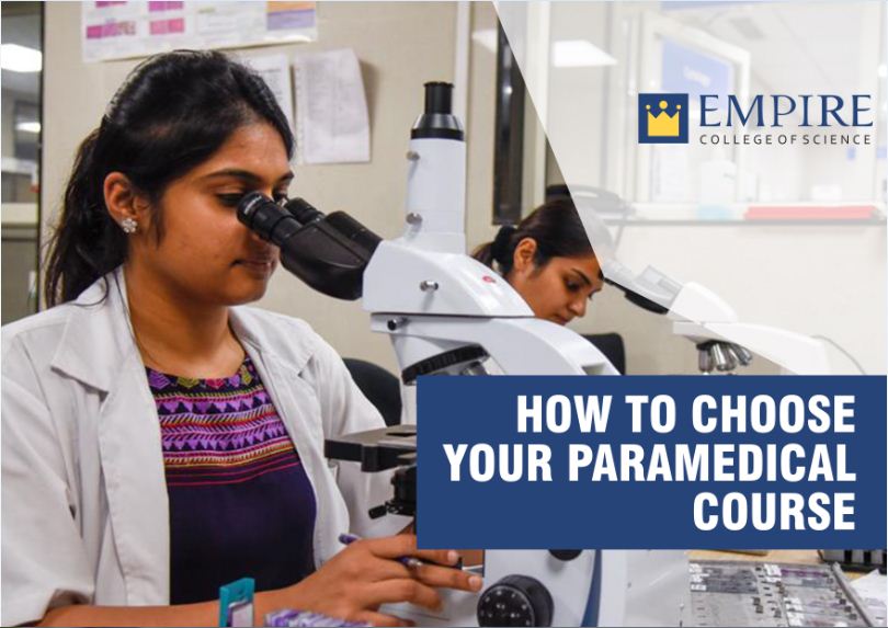 How to choose your paramedical course